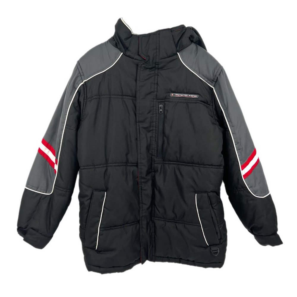 Protection System Black & Gray Puffer Jacket | Ideal for Winter